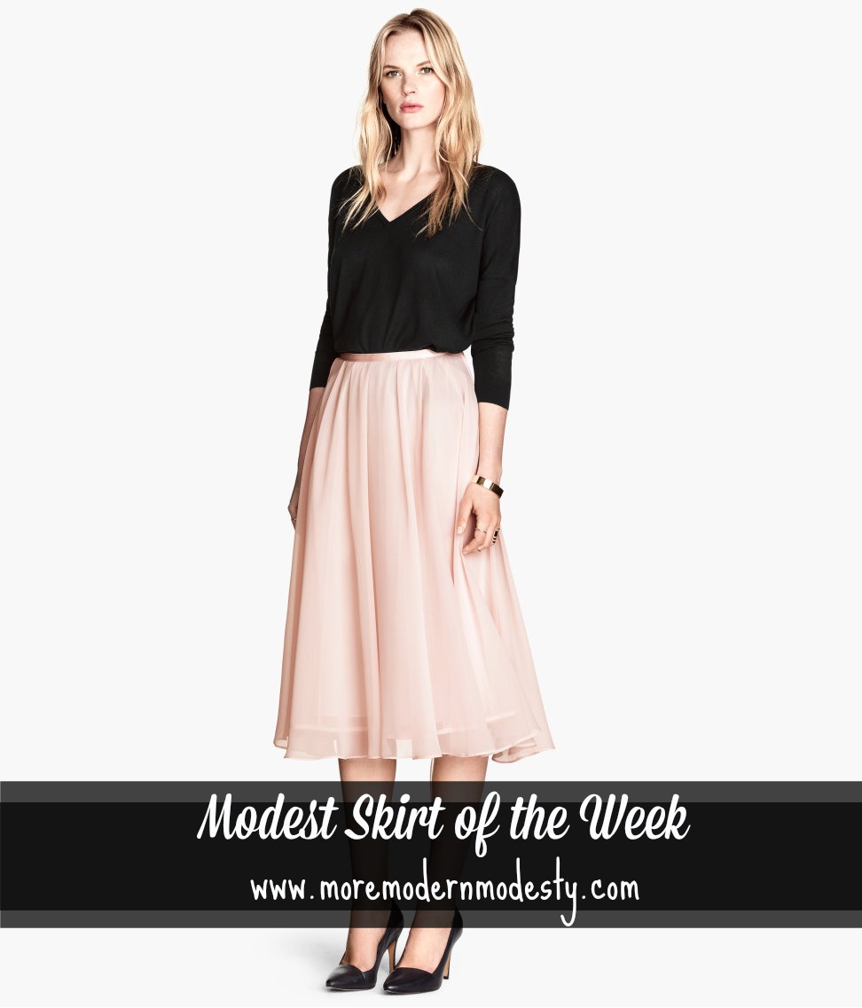 Winsday: Modest Midi Skirt from H&M - MoMoMod - Modest Style Blog ...